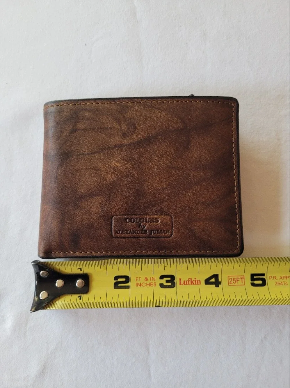 Colours By Alexander Julian Brown Leather Bifold Wallet